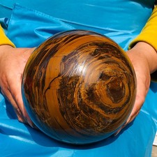 9.68LB Natural tiger's-eye sphere quartz crystal polished ball healing decor picture