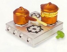 Cooktop & Copper Pot w/Broccoli PHB Hinged Box Midwest of Cannon Falls picture