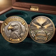 Philadelphia Eagles Fly Eagles Fly Stadium Commemorative Coin NFL Gift picture