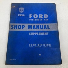 Ford Passenger Car Shop Manual Supplement FoMoCo 1954 picture