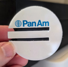 Vintage Pan Am Airlines Pan American In Air Giveaway Bookmark Plastic Bookmarker picture