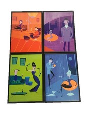 4 SHAG Framed Cards Palm Springs Tiki 1999 Josh Agle Groovy London 5