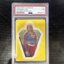 Topps 1984 Supergirl #32 Supergirl Has Accomplished Her... PSA 7 NM Card picture