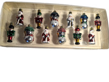 Vintage Kurt S. Adler Miniature Christmas Ornaments - Set of 12 in Original Box picture