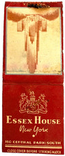 1940s Essex House NYC Hotel Matchbook Vintage Central Park New York City picture