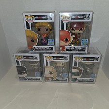 Funko Pop The Big Bang Theory As DC Heroes SDCC 2019 Set Of 5 In Clear Cases picture