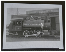 c.1910s ALCO Cooke Works Plant Switcher American Locomotive Co Negative picture