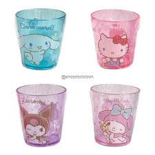 Cinnamoroll Kuromi Hello Kitty Diaso Plastic Clear Color Cup Tumbler Kids 3
