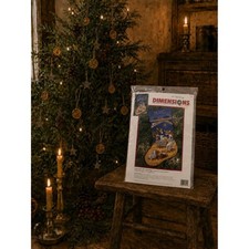 Vintage1996 Dimensions Sweet Nativity Needlepoint Stocking Kit 9104 Sealed picture