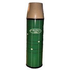 1966 Green & Diamond Holiday Thermos Quart Size King-Seeley Bottle #2 Great Cond picture