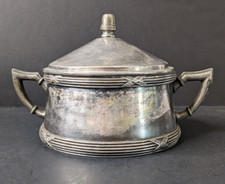 Vintage Argentor Wien Silver Plated Sugar Pot Lidded Service Vienna picture