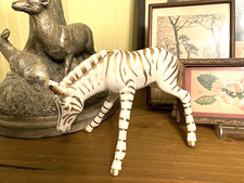 Vintage Handcrafted Lenox Ivory & Gold Zebra Figurine - 4.75