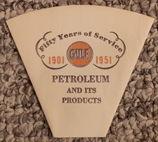 Vintage 50 Year Anniversary 1901 1951 Gulf  Petroleum Service Unused Paper Cup picture