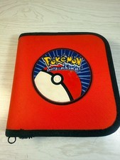 Vintage Pokemon Pokeball Red Zipper CD DVD Carrying Case Official Nintendo picture