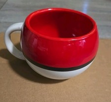 Pokemon Red Poke Ball Molded Sculpted Mug Ceramic Cup Official Pokemon 2014 picture