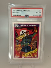 1990 Marvel Universe Red Skull #81 PSA 10 picture
