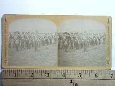 Odd Fellows Picnic Stereoview J.A. French 1872 Montague MA Military Men picture