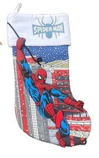 Vintage Spider-Man Stocking 2004 3-D Christmas Marvel Rare picture