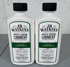 2 PACK - JR Watkins White Cream Liniment Exp2024 Ext Analgesic picture