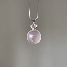 Natural star Rose Quartz Crystal Quartz Crystal Fashion Woman Pendant picture