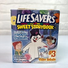 2005 Life Savers Sweet Storybook Frosty Snowman Sealed Vintage Candy Box NOS picture