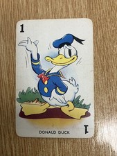 1938 Walt Disney Shuffled Symphony Mickey Mouse Red Back Rare Card Donald Duck picture