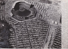 1958 Press Photo Aerial of MLB World Series Game: Yankees at Milwaukee Braves picture