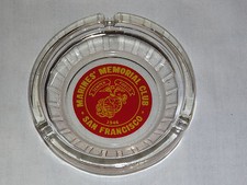 VINTAGE 1946 MARINE'S MEMORIAL CLUB SAN FRANCISCO SEMPER FIDELIS ASHTRAY picture