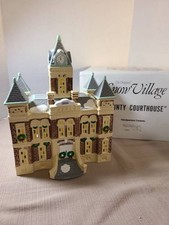 Dept 56 The Original Snow Village County Courthouse 1989 - Retired In 1993 picture