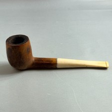 Vintage Imorted Briar Estate Pipe England Sea Foam Medico Tobacciana Beige Brown picture