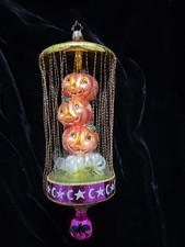 Christopher Radko GIGGLES N GRINS Wired Halloween Glass Ornament picture