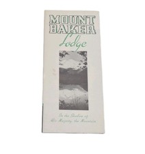 Mount Baker Lodge National Forest Visitor Booklet Map Brochure Washington State picture