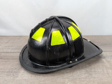 Cairns 1044 Traditional C-TRD Thermoplastic BLACK Fire Helmet picture