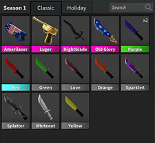 Roblox MURDER MYSTERY 2 KNIVES AND GUNS/Can be sold separately picture