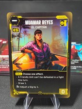 Cyberpunk TCG Beta Muamar Reyes: El Capitán #β038 Rare picture