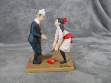 Danbury Mint First Dance The 12 Norman Rockwell Porcelain Figurines Vintage 1980 picture