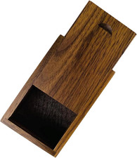 Small Wood Gift Box with Sliding Lid, Sliding Top Tiny Wooden Keepsake Box USB B picture