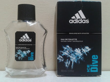 Vintage empty adidas ICE DIVE Eau de toilette body spray bottle & original box picture