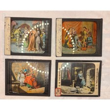Antique E. B. Thompson Cinderella Magic Lantern Glass Slides Set of 6 D.C. picture