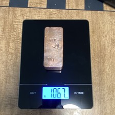 1.37 lb Copper Ingot Hand Poured Scrap Copper Bar Raw Metal  picture