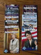 11 FEMALE FORCE Comics Oprah-Barbara-Diana-Kennedy-Rice-Clinton-Obama-Palin-Rowl picture