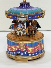 ENESCO ~ CAROUSEL / MERRY GO ROUND MAGIC ~ ACTION & MUSICAL ~ 1995 *EUC picture