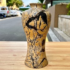 5.5LB Rare Chinese painted stone vase decorated with high-quality specimens picture