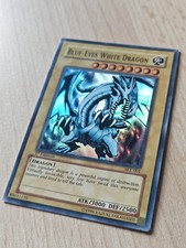 Konami Yu-Gi-Oh Blue-Eyes White Dragon SKE-001 1st Ed Super Rare Foil EN picture