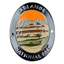 Badlands National Park Walking Stick Medallion - South Dakota Hiking Gift Badge picture
