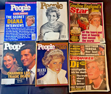 1997 Vintage Princess Diana Memorial Magazine Lot of 6 People Star Enquirer picture