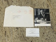 RARE Vintage Habib Bourguiba Jr President Of Tunisia Signed Autographed Photo picture