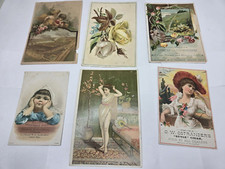 c1880's Trade cards Deering factory,Hoods cigar,perfumes,gellett picture