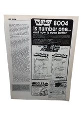 1987 Weiand 8004 Intake Manifold Hot Rod Print Ad Muscle Car Vintage Racing picture