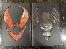 2 Boos Set JTC Carnage & Venom Tones SIGNED Books & Black Sleeve W/COAs LTD NM picture